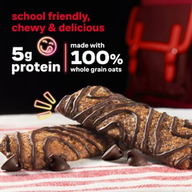 KIND Kids Snacks, Chocolate Chip Bar, Tree Nut and Peanut Free, Gluten Free, Whole Grains and Oats, 5g Protein, 5 Count