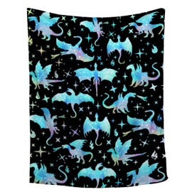 Dragon Blanket for Dragon Lover Dragon Gifts Blanket for Boys Adult Teen Super Soft Flannel Throw Blanket for Sofa Couch Bed Plush Warm Cozy Bed Home Decor for All Seasons,40"x50"for Kids/Baby