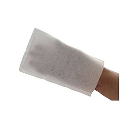 50 x Disposable Wash Mitt Molleton Gloves Disposable Gloves Dry Absorbent