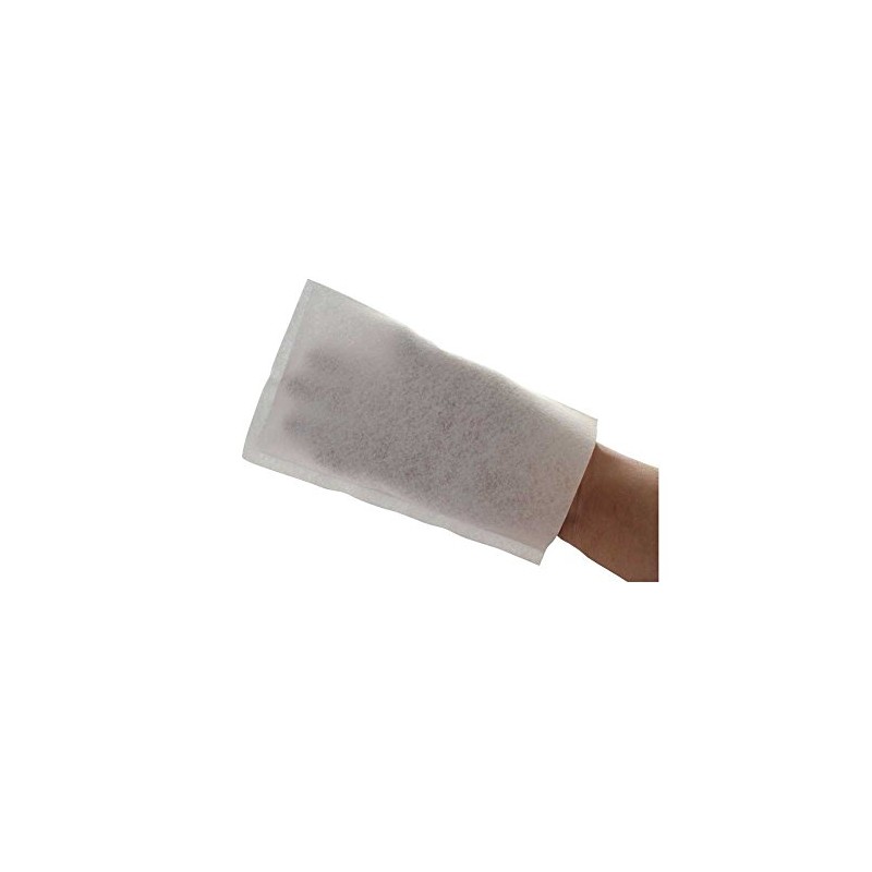 50 x Disposable Wash Mitt Molleton Gloves Disposable Gloves Dry