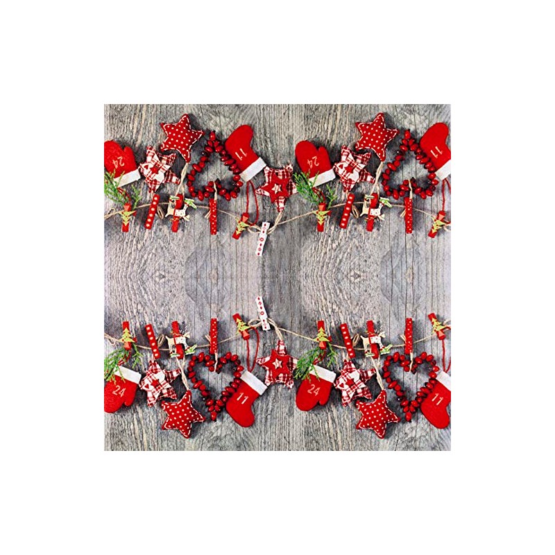 20 Napkins Garland for Christmas, Winter, Table Decoration, Decoupage, Decoupage,