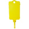 100pcs Reusable Blank Plastic Tags Ties Key Tags 1.45"*2.48" Serrated