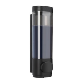 Shampoo and Conditioner Dispenser,Shower Shampoo Dispenser 1 Chamber No Dril for Shower Wall Mounted Body Wash for Bathroom Hotel Kitchen,1 * 300ML,Large Capacity Black