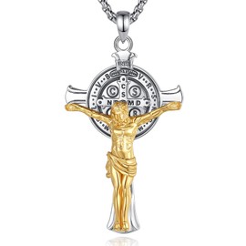 EUDORA Harmony Ball Saint St Christopher / Saint Michael / Saint Benedict / Virgin Mary / St Judas Thaddeus/Archangel Gabriel Raphael Amulet Medallion for Men Women 925 Sterling Silver, Sterling