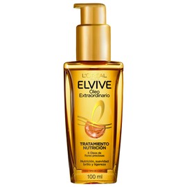Elvive Tratamiento en Aceite LOréal Paris Óleo Extraordinario pelo más suave y con brillo intenso con 6 óleos de flores preciosas, 100 ml             