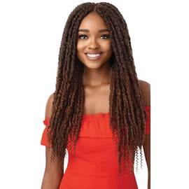 Outre X-Pression Twisted Up Long Length Pre-Looped Locs Style Synthetic Hair Crochet Braid - BONITA CRUSH LOCS 24” 2X (CAP)