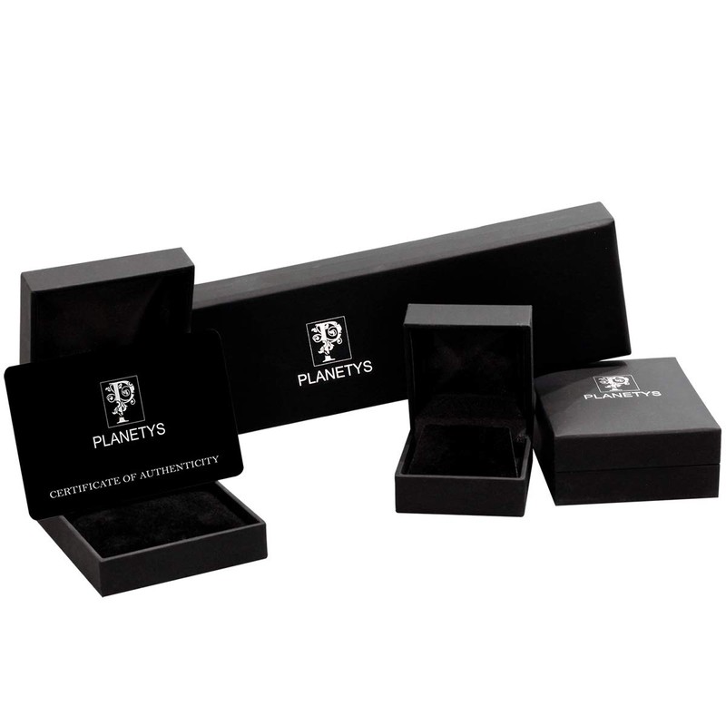 Planetys - Rhodium Plated 925 Sterling Silver Ruby Natural Ruby