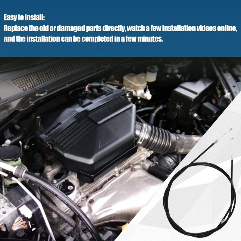 Front Hood Release Cable Fits for 2001-2005 Toyota RAV4 53630-42060