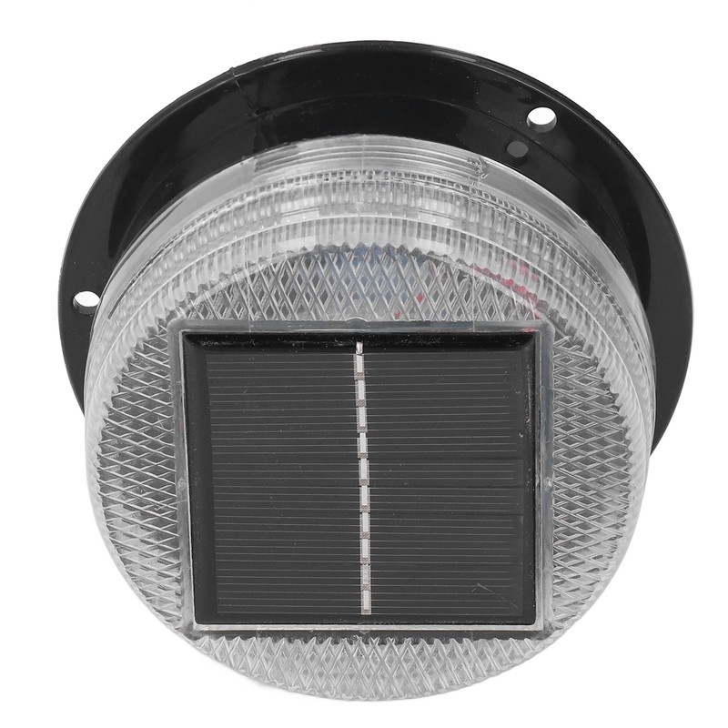 Solar Warning Light 6 LED Beads Red Blue Alternate Waterproof