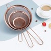 Kyraton Rose Gold Fine Mesh Strainer 3 Pieces Set, Copper