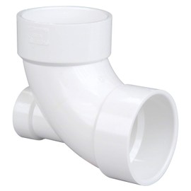 NIBCO 4861LH 3X3X2 Hub 90 Elbow with LW Heel Inlet PVC