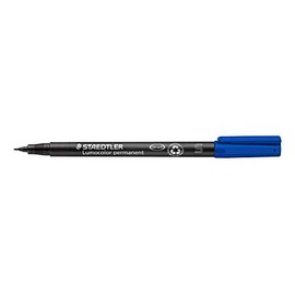 STAEDTLER 313-3 Lumocolor - Bolígrafos universales permanentes superfinos - azul, paquete de 10 (313-3 VE)