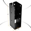 4 Pcs Upgraded Concealed Beam Hangers, 2"x4" Outdoor Concealed Flange,