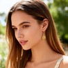 Teardrop Gold Filigree Leverback Dangle Earrings for Women Trendy Gifts