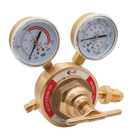 CDL Heavy Duty Acetylene Regulator CGA510,Large Tank Gauge Cutting Torch Regulator,Outlet 0-30PSI Inlet 0-400PSI,Full brass,Victor compatible,LX95