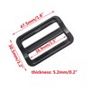 D DrNeeko 20 Pcs 1-1/2 Inch Black Plastic Tri-Glide Slides