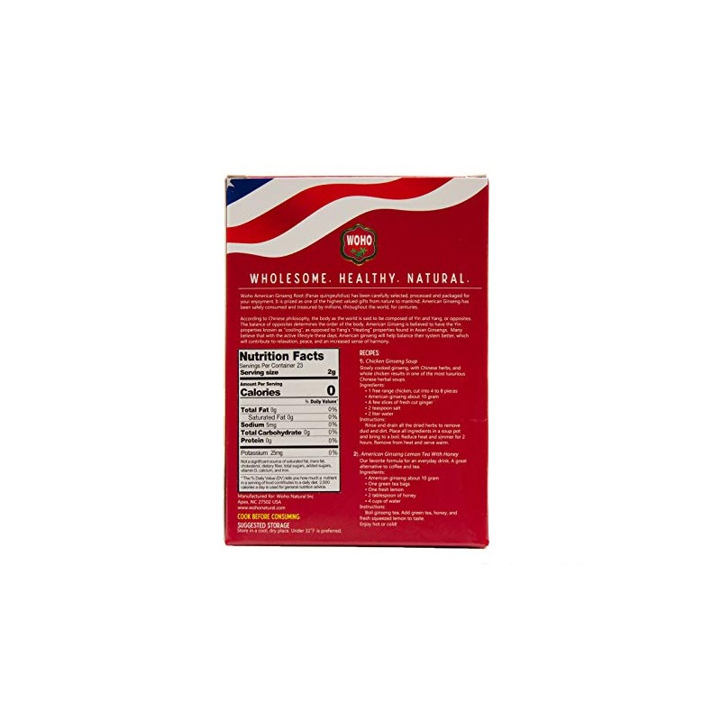 Woho #126.2 American Ginseng Slice Medium 2oz Box