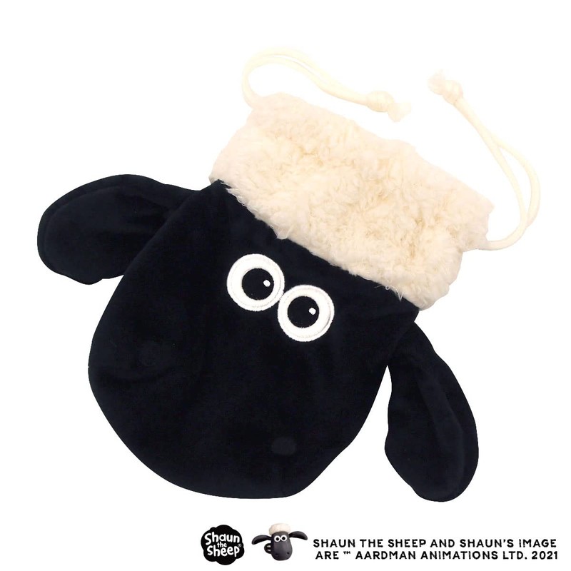 NICI 3090938 Shaun the Sheep Figure Face Pouch, Goods, Anime,