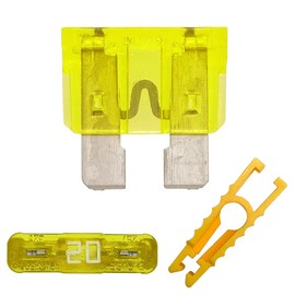20pcs ATC/ATO Standard Blade Fuse 20A 32V for Automotive SUV Car Truck Boat Marine 20AMP