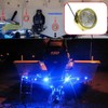 2Pcs RGB 1/2" NPT Boat Drain Plug Lights IP68 Waterproof