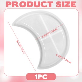 Hpmjz Moon Epoxy Resin Casting Molds Storage Tray Container Epoxy Resin Casting Mold Moon Concrete Silicone Tray Mold Storage Container for Jewelry Coaster Candy Candle Holder DIY Craft