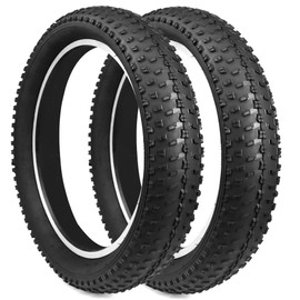 WEEROCK WEEROCK 2 PCS Bike Fat Tires 20 x 3.0 Inch Bicycle Fat Tyre Folding Bead Tire Electric Bike Tires Compatible Wide Mountain Snow Bicycle