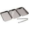 GRÄWE Breading Set, 4 Pieces, 3 x Stainless Steel Bowls