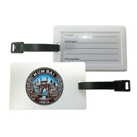 Mumbai India Travel Souvenir Destination Luggage Tag 2-Pack