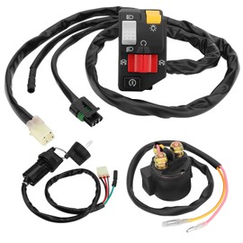 M MATI Handlebar Key Starter Relay Switch Kit for Honda TRX250EX 250EX 2001-2005 35020-HN6-003 35100-HM8-000 35850-HM8-A41