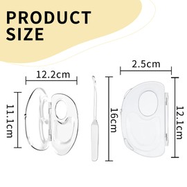 Yeomju Pack of 2 Makeup Mixing Palette Can Store Liquid Foundation, Make Up Mixing Palette, Acrylic Palette, Pigment Transparent Makeup Palette for Foundation Make Up