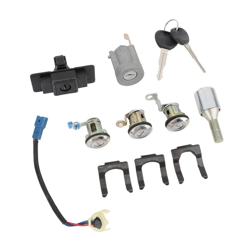 Car Full Lock Cylinder Key Set MR259111 Replacement for Mitsubishi