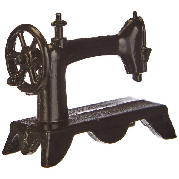 Efco – Miniatur Nostalgie Nähmaschine, schwarz, 3 X 1,5 cm