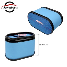 Sporacingrts Air Filter Compatible with Ford F250 F350 F450 F550 Super Duty 2008 2009 2010 6.4L Powerstroke Diesel Engine Replace FA1886 7C3Z-9601-B 7C3Z9601B 49886 AF27687 CA10270