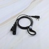 EMSea Walkie Talkie Headset Inline PTT Mic G-Shape Earpiece Compatible