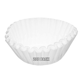 EcoQuality [200 PACK] White Coffee Filters 8/12 Cup Size - Great for most Coffee Machines, Coffee Brewer Filters