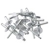 ISPINNER 50pcs 3/16" x 5/8" Large Flange Aluminum Blind Rivets,