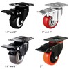 2" Casters Set of 4 Heavy-Duty Industrial Caster Wheels with