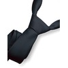 RBOCOTT Silk Black Tie Business Wedding Formal Necktie for Men