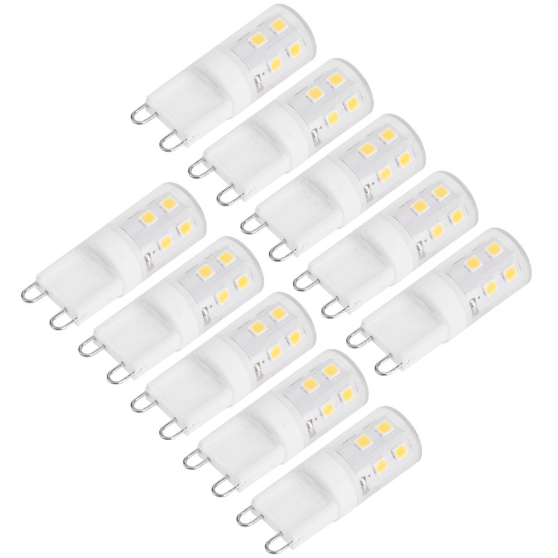 10PCS 2W G9 Ceramic Base 16LED Light Bulbs for Ceiling