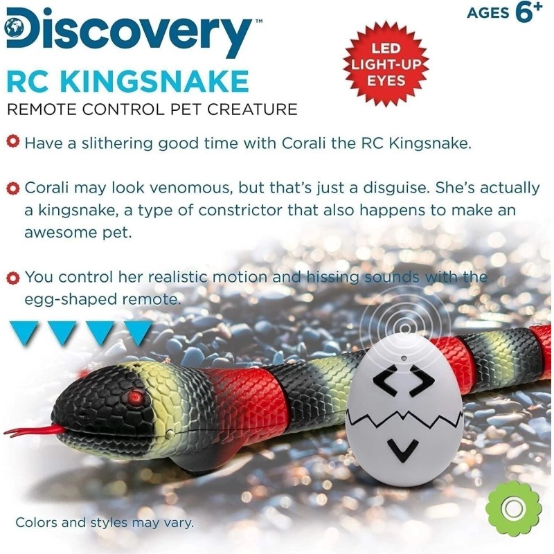 Discovery Kids Remote Controlled King Snake, Realistic slithering RC Reptile...