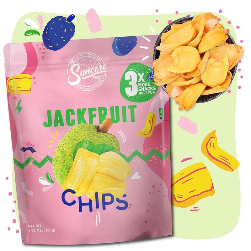 Suncore Foods Jackfruit Chips & Snacks, Gluten-Free, Non-GMO, 5.32oz (1