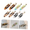 Baluue 8pcs No Bend Hair Clips Flat Alligator Barrettes for