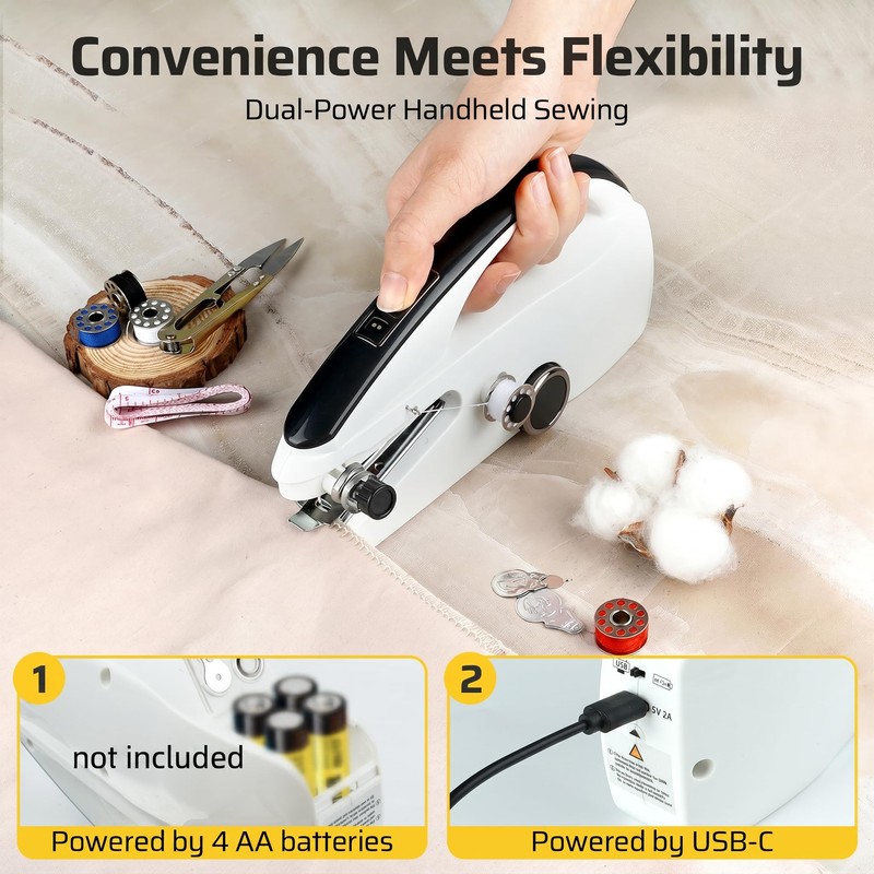 Handheld Sewing Machine, Dual Speed Hand Held Sewing Machine, Sewing