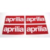 Aprilia Logo Stickers 5.25" x 2.5" - 4 pack