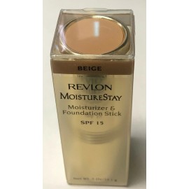 Revlon 2 Revlon Moisturestay Moisturizer & Foundation Stick  BEIGE  0.5 oz
