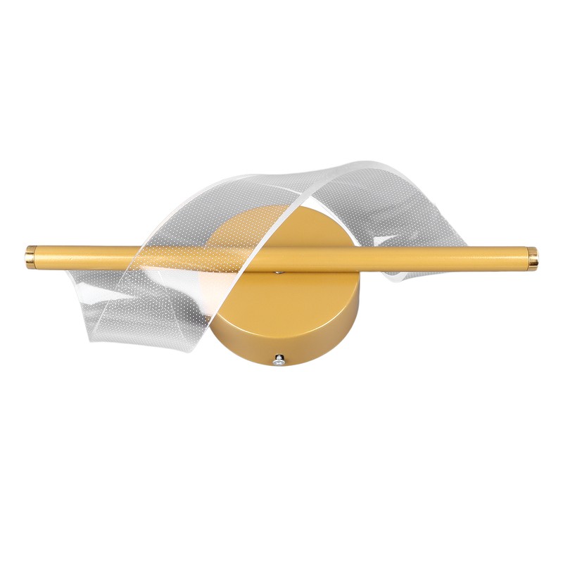 18W Spiral Modern LED Indoor Wall Sconce Lighting Acrylic Indoor