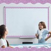 Qeeenar 24 Pcs Light Purple Glitter Magnetic Borders for Classroom
