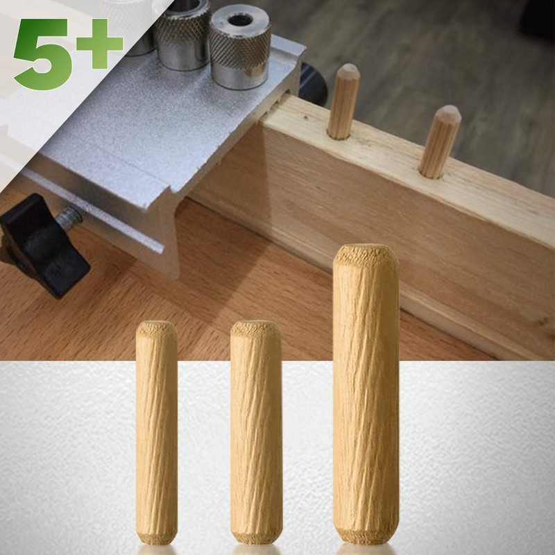 5Plus 21 Pcs Assorted Wooden Dowels – M6, M8, M10