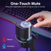 CMOCIIY USB Condenser Gaming Microphone, PC Microphone for Streaming, Podcasts,