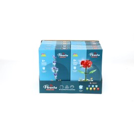 iZEL Kids Educational Lighting Building Blocks Potted Flowers, 138-178 Pieces, Mixed Pack of 4